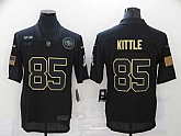 Nike 49ers 85 George Kittle Black 2020 Salute To Service Limited Jersey,baseball caps,new era cap wholesale,wholesale hats